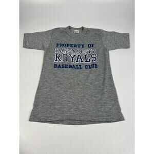 MLB Youth Tshirt Large 14-16 Property Of KC Royals Baseball Club Vintage